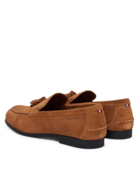 Loaferice Tommy Hilfiger Flex Tassel smeđa