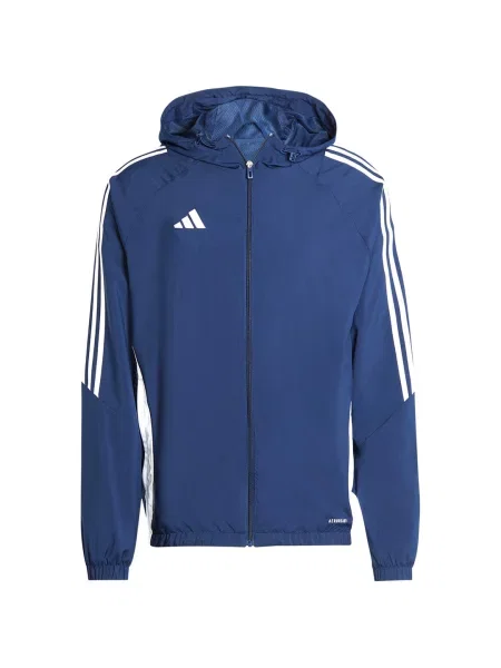 ADIDAS kurtka treningowa z kapturem S granatowa