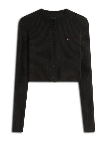 Tommy Jeans Geacă tricotată negru