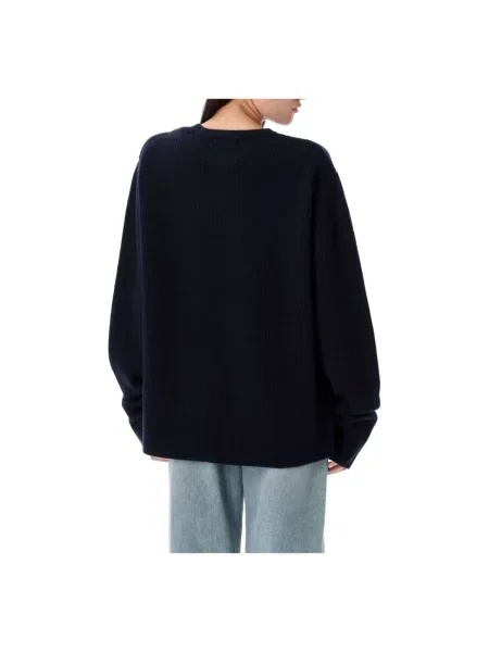 Sweter Extreme Cashmere z kaszmiru w paski niebieski