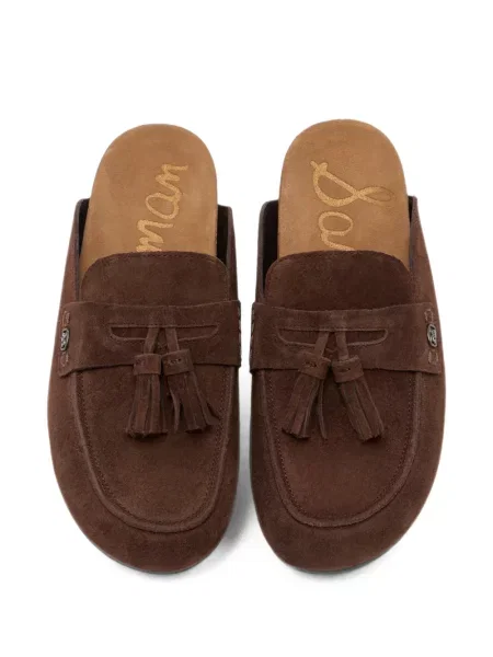 Papuci tip mules Sam Edelman din piele de căprioară maro