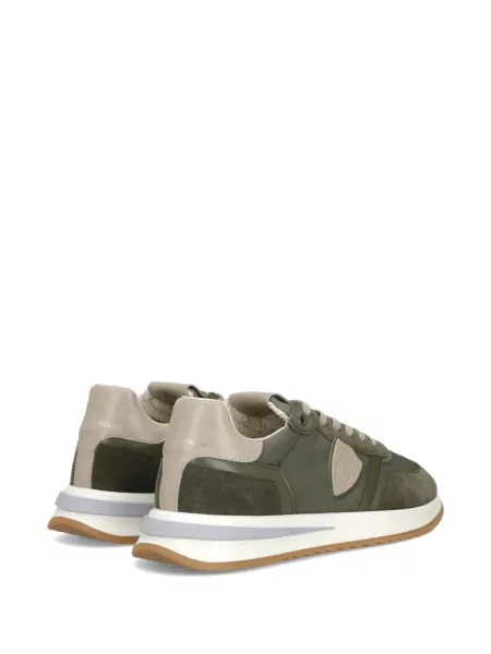 Sneakerși Philippe Model Paris cu șireturi din dantelă verde