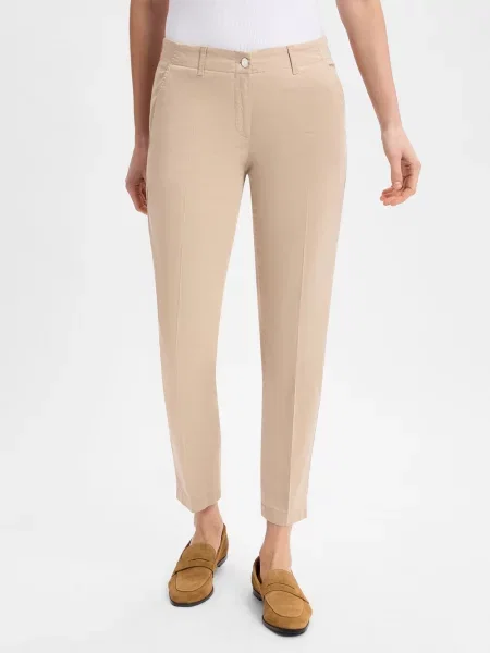 BRAX Chinosy Maron Kobiety jednolity 36 beżowy