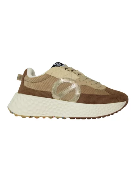 Sneakersy No Name zamszowe beżowe