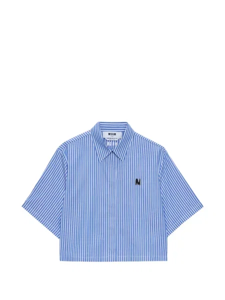 Cămașă Msgm cu dungi albastru