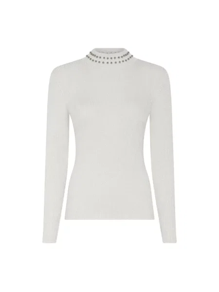 Sweter Bruuns Bazaar wełniany biały