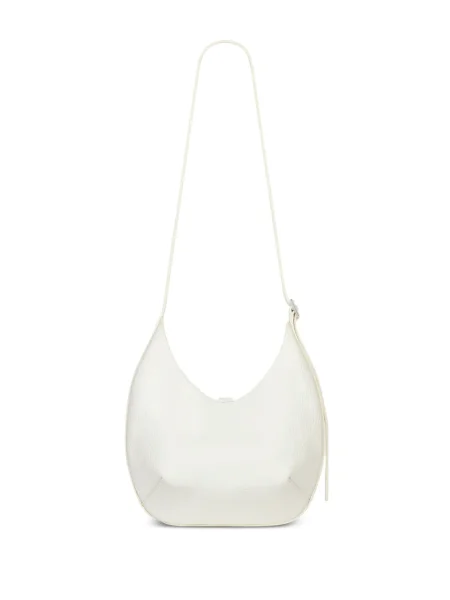 Geanta hobo Courreges din piele alb