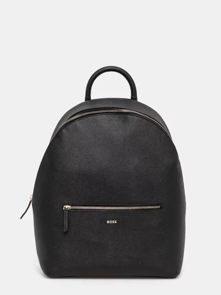 Rucsac Boss din piele negru