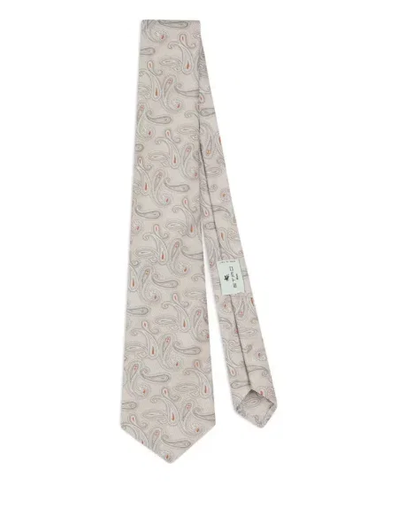 Cravată Etro cu model paisley din jacard