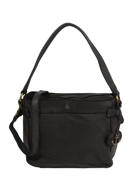 Harbour Geantă de umăr Luisa metalic gri