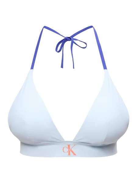 Calvin Klein Swimwear Bikini partea de sus deschis albastru