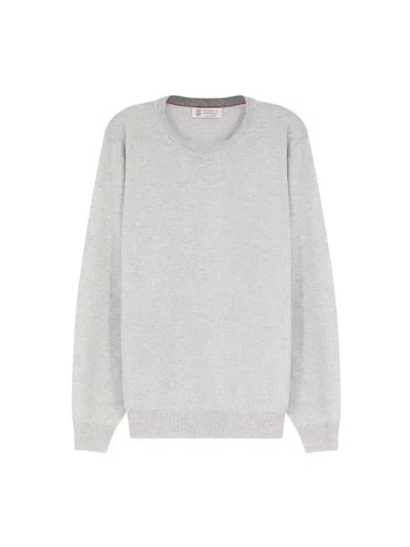 Sweter Brunello Cucinelli z kaszmiru szary