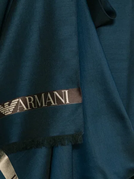 Fular Emporio Armani cu imagine albastru