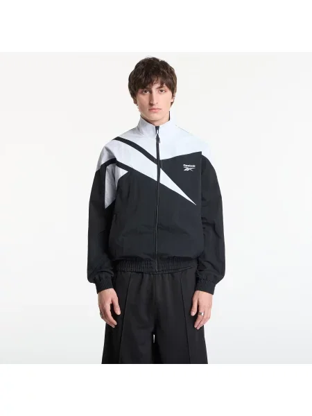 Μπουφάν Reebok Cl F Fr Tracktop Night Black/ Classic White L λευκό