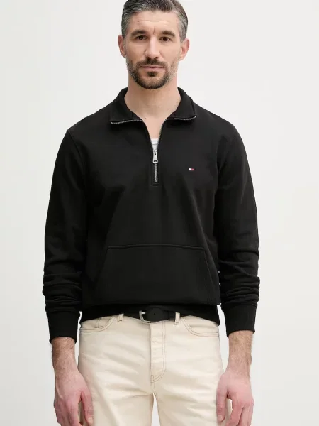 Tommy Hilfiger Hanorac TERRY negru