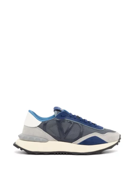 Sneakerși Valentino Garavani din piele de căprioară albastru