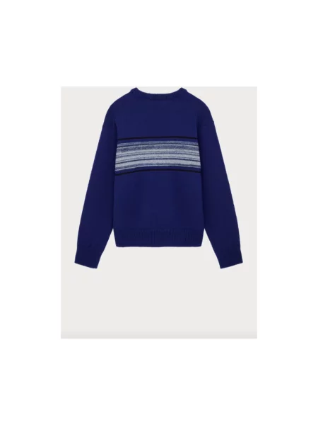 Dzianinowy sweter Paul Smith niebieski