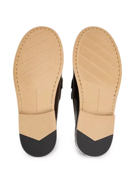 Pantofi loafer Tommy Hilfiger fără toc maro