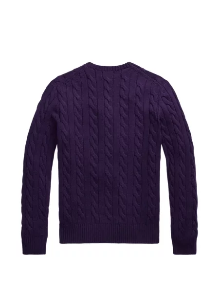 Tricou polo Polo Ralph Lauren cu glugă cu blană cu broderie roșu