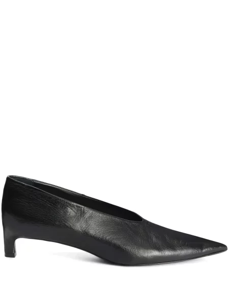 Pantofi cu toc Jil Sander din piele negru