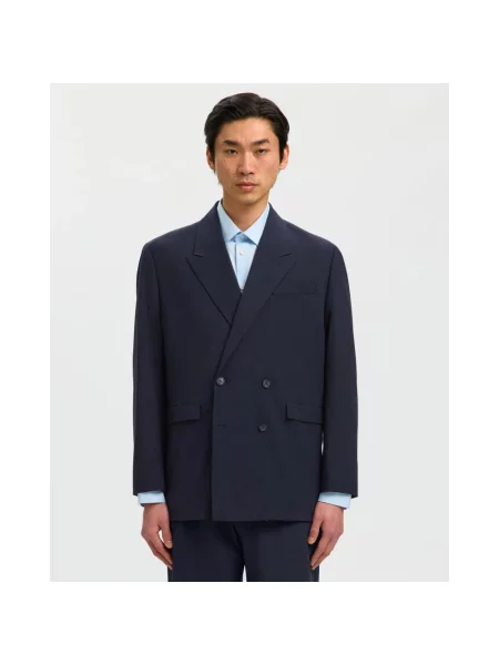Garnitur Selected Homme niebieski