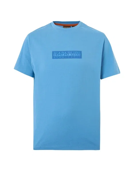 NAPAPIJRI Tricou S-BOX azur / regal albastru