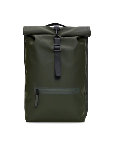 Mestský batoh Rains Rolltop W3 13 l zelený