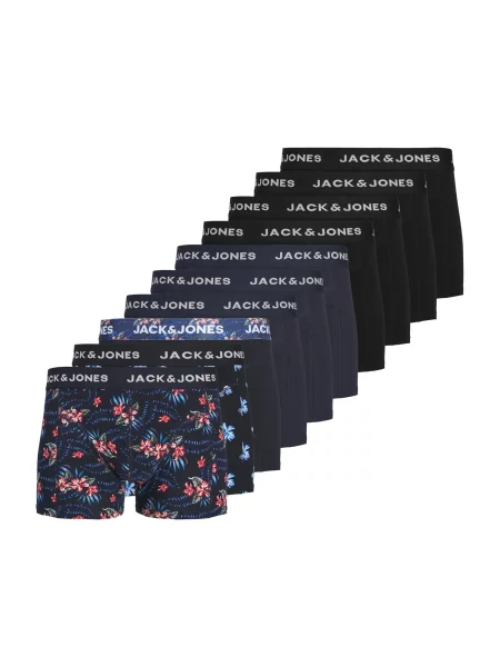 JACK & JONES Boxeri JACLAMINE bleumarin / azur / grej negru