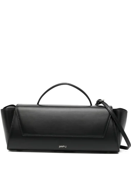 Kožna kožna torba Juun.j crna