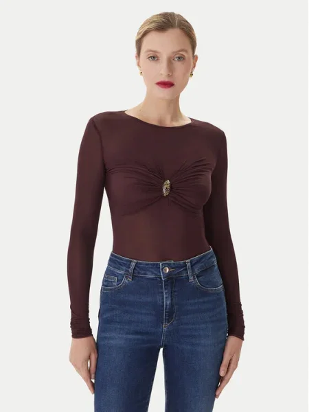 Elisabetta Franchi Боди бордо