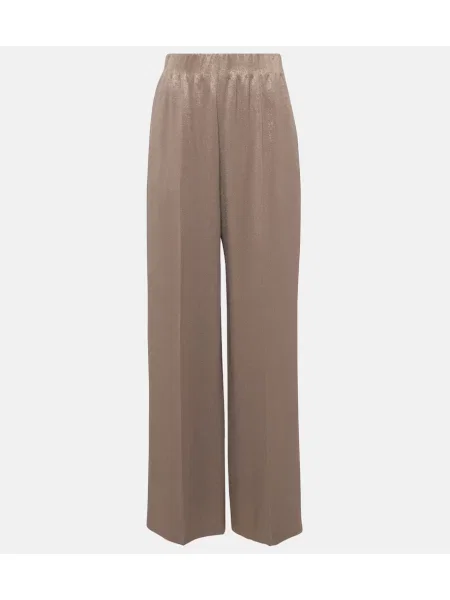 Spodnie Fforme z wysoką talią różowe