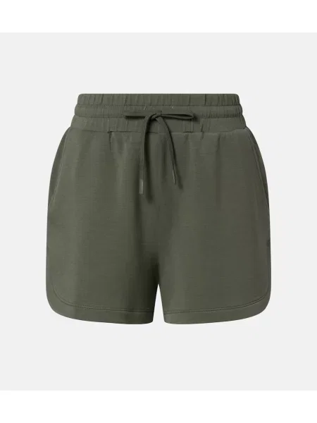 Pantaloni scurți Varley cu talie înaltă verde