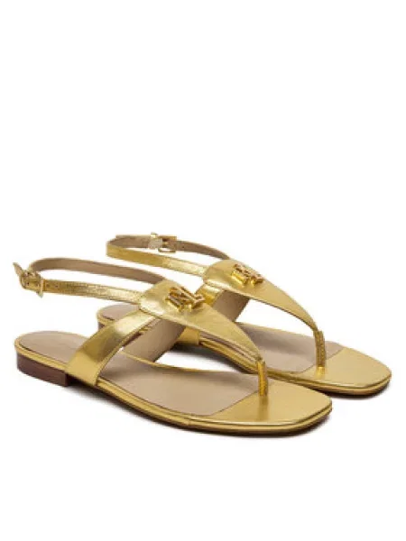 LAUREN RALPH LAUREN Sandály Everley zlatá