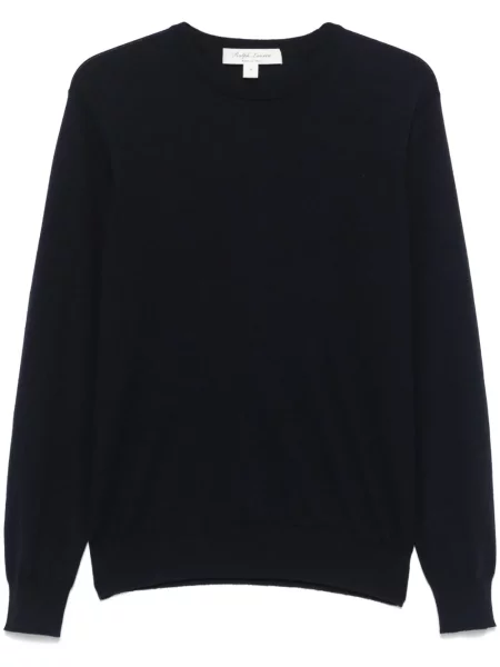 Pulover Ralph Lauren Purple Label din cașmir albastru