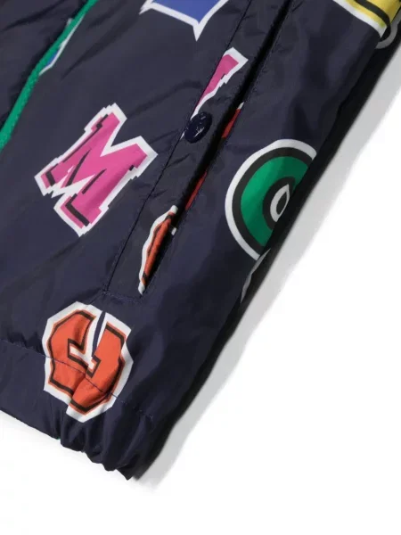 Kurtka dziecięca Moncler Enfant niebieska