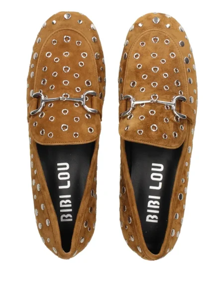 Pantofi loafer Bibi Lou cu tepi maro