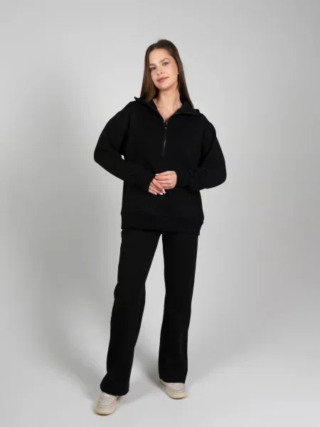 Світшот Elegante бавовна/поліестер чорний