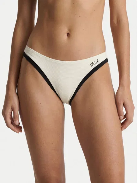 Karl Lagerfeld Bikini nadrágok krém / fekete bézs
