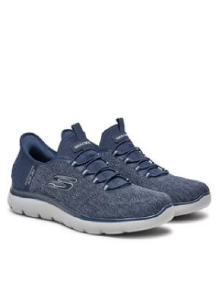 Skechers Sneakersy Key Pace NVY Tmavomodrá