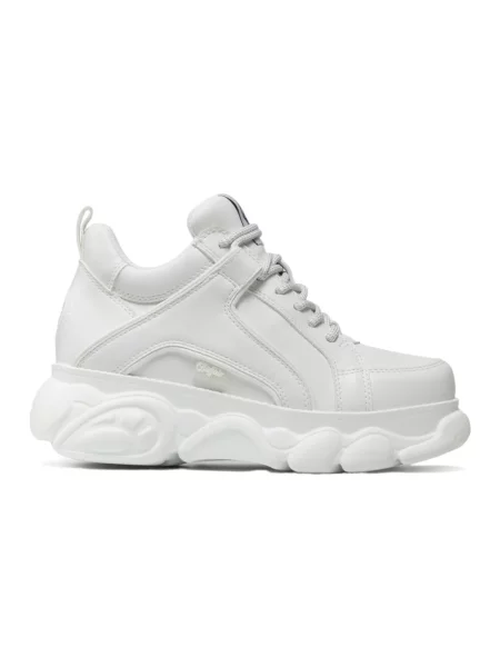 Sneakersy Buffalo skórzane białe