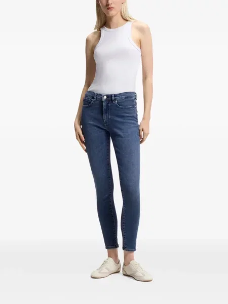 Слаб дънки skinny fit Hugo с автограф синьо