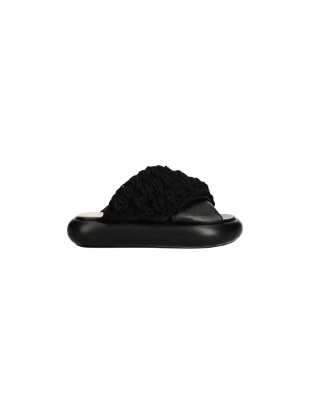 Klapki Jw Anderson skórzane czarne