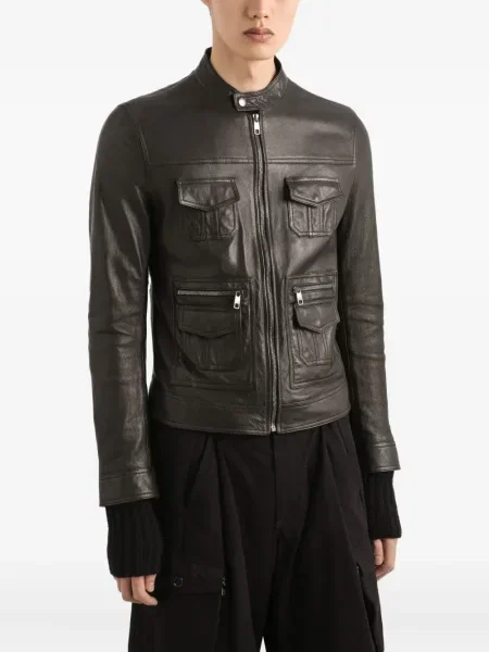 Geanta de piele Dolce & Gabbana negru