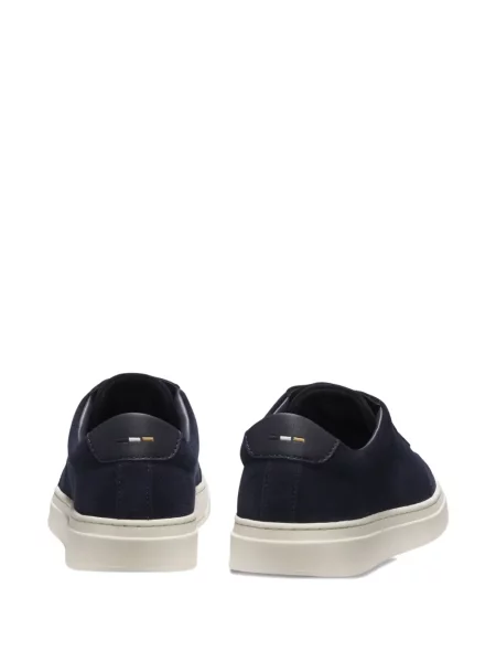 Sneakerși Boss din piele de căprioară albastru