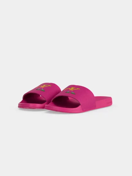 Natikači Calvin Klein Essential Slide Pride Cv Wn Roza zelena