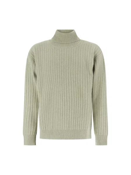 Sweter z golfem Alpha Studio do golfa zielony