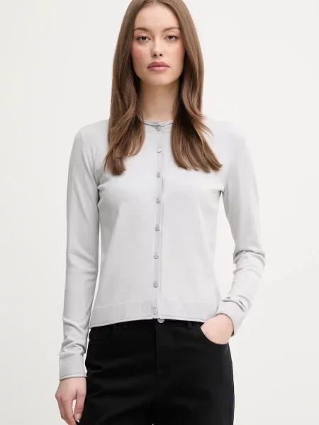 Sisley cardigan femei verde light gri