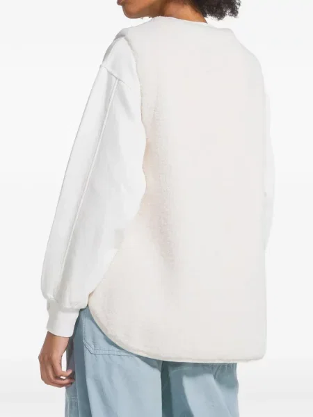 Vestă Deha din fleece alb
