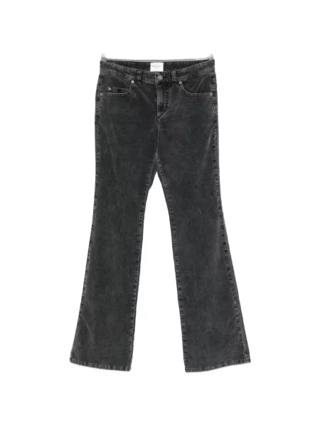 Pantaloni Marant Etoile de catifea cord evazate negru