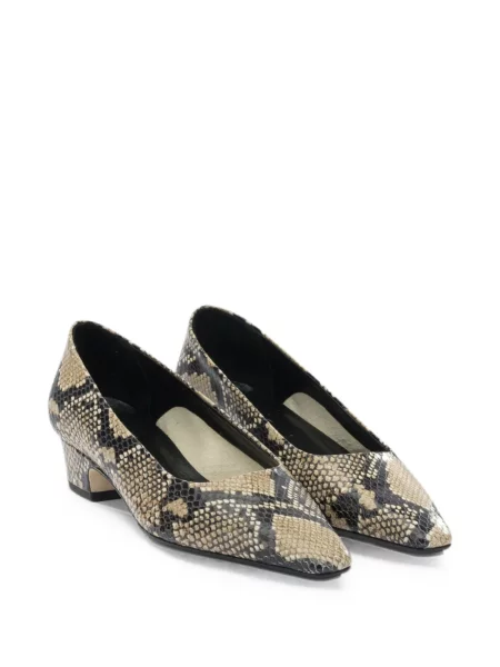 Pantofi cu toc Aeyde din piele cu model piele de șarpe